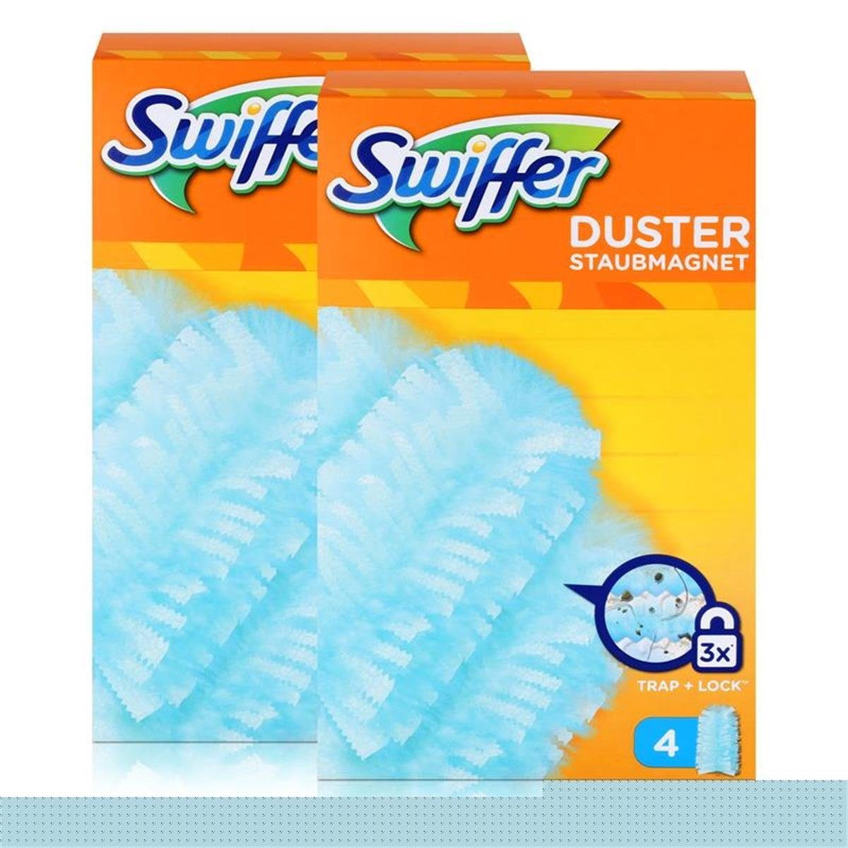 Swiffer Swiffer Staubmagnet Tücher 4er - Nimmt 3x mehr Staub und Haare auf (2e Reinigungstücher