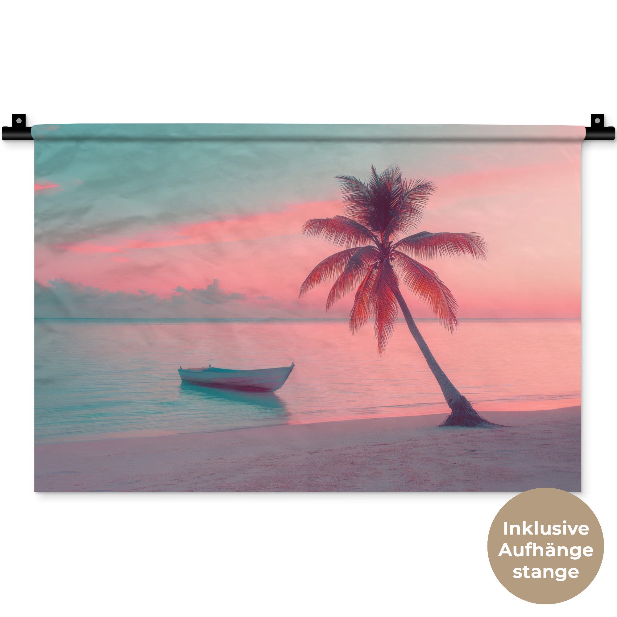 Strand - Palme - Rosa