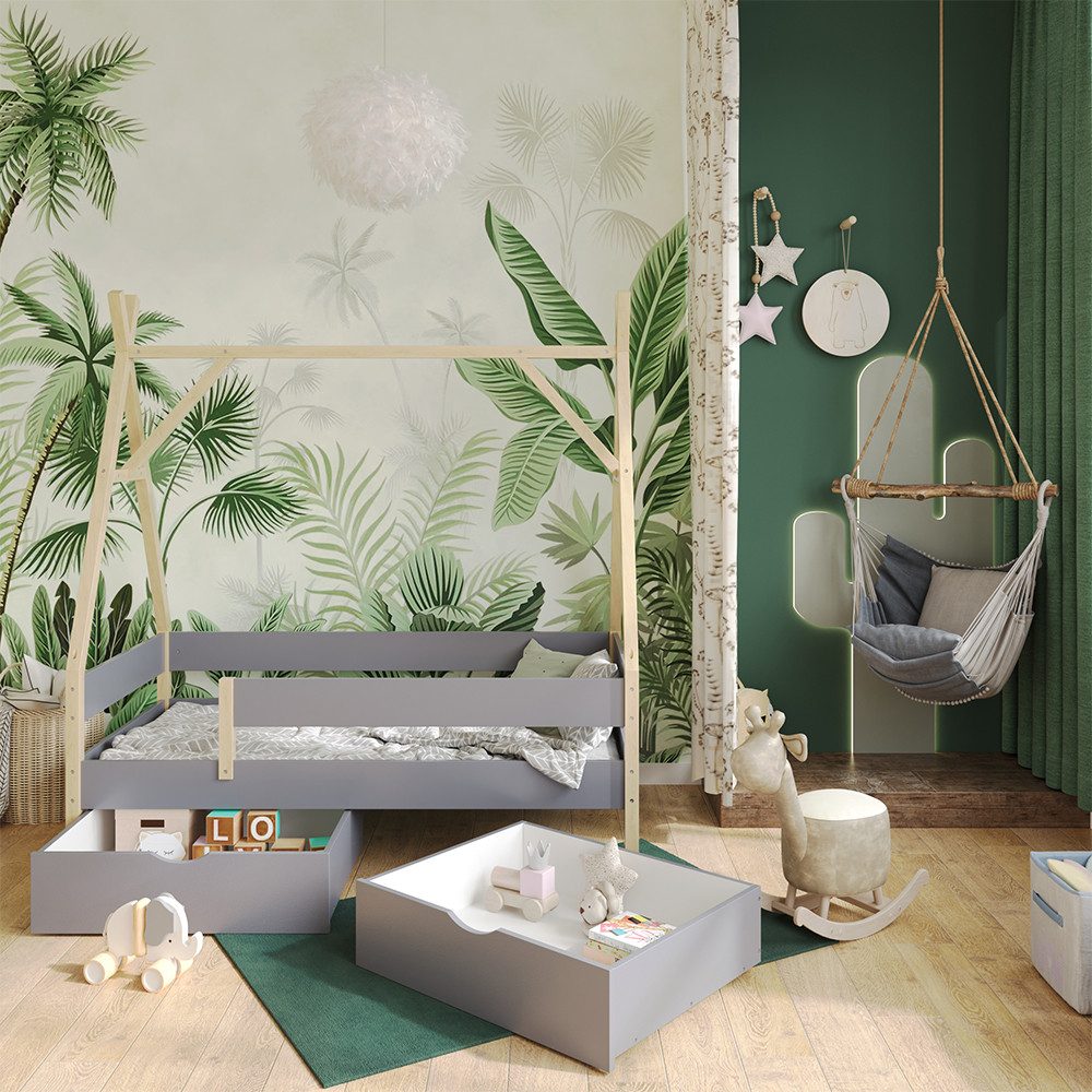 VitaliSpa® Bettschubkasten Bali, Grau, 78 x günstig online kaufen
