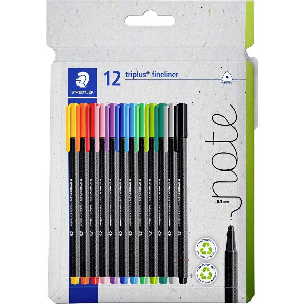 STAEDTLER Fineliner triplus 334 C12 Fineliner 12 St.