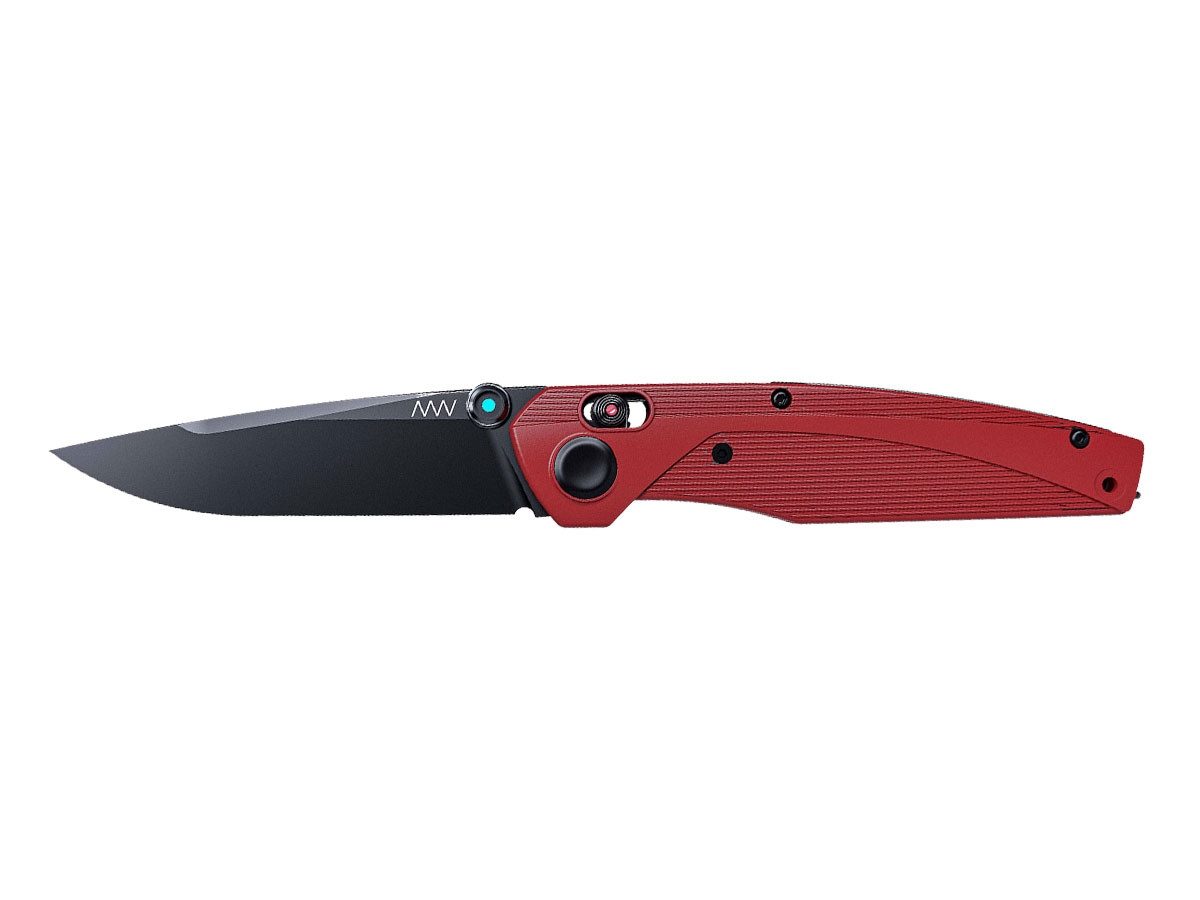 ACTA NON VERBA KNIVEs Taschenmesser Acta Non Verba A100 DLC Sleipner GRN Red, ALock ANVA100-006