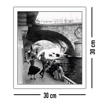 Close Up Kunstdruck Rock'n Roll Sur les Quais De Paris - Seine Ufer 30 x 30 cm