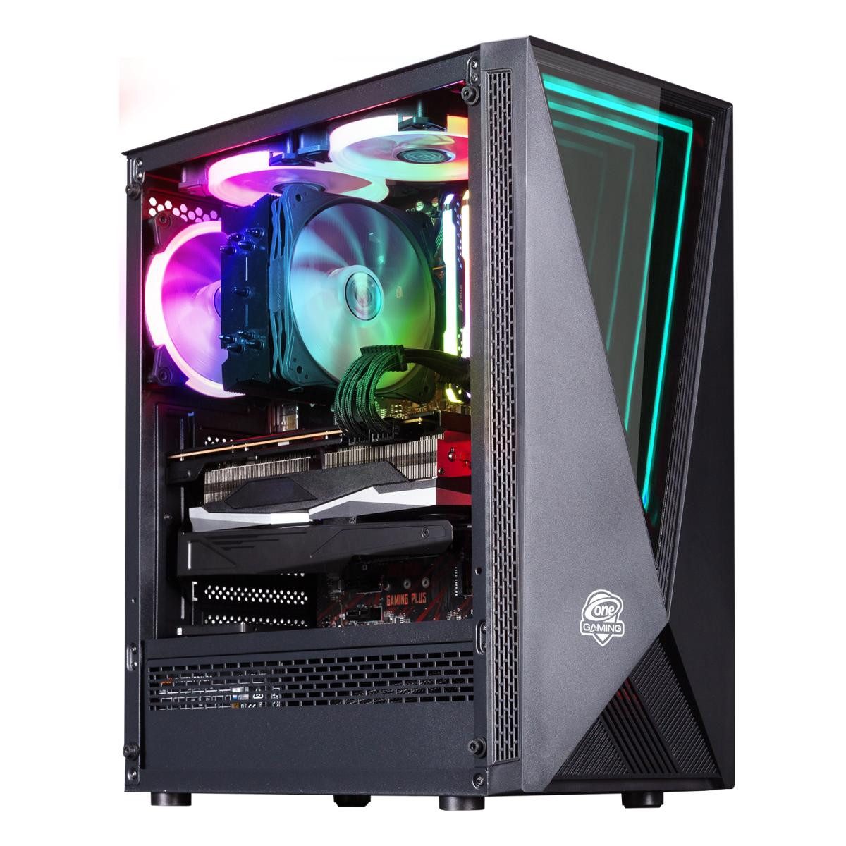 ONE GAMING Entry Gaming PC AO052 Gaming-PC (AMD Ryzen 5 5600GT, Keine Grafikkarte, 16 GB RAM, 1000 GB SSD, Luftkühlung)