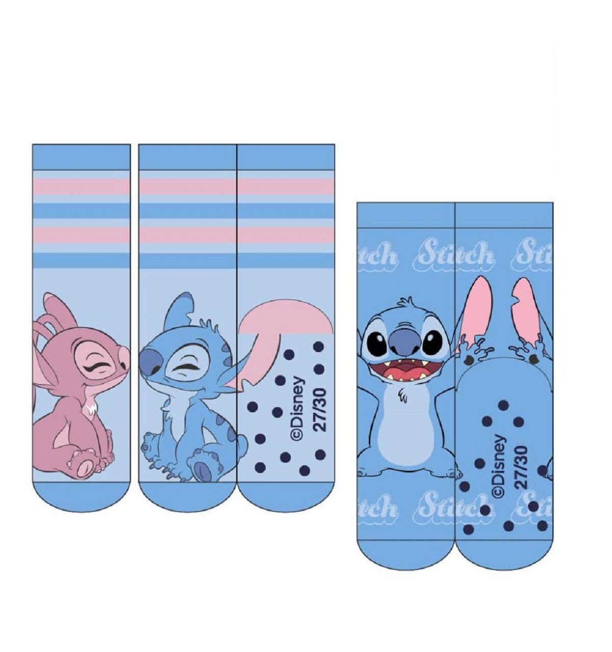 Cerda Шкарпетки Disney Stitch 2-Paar Anti-Rutsch-Socken – Weiche Kinderstrümpfe