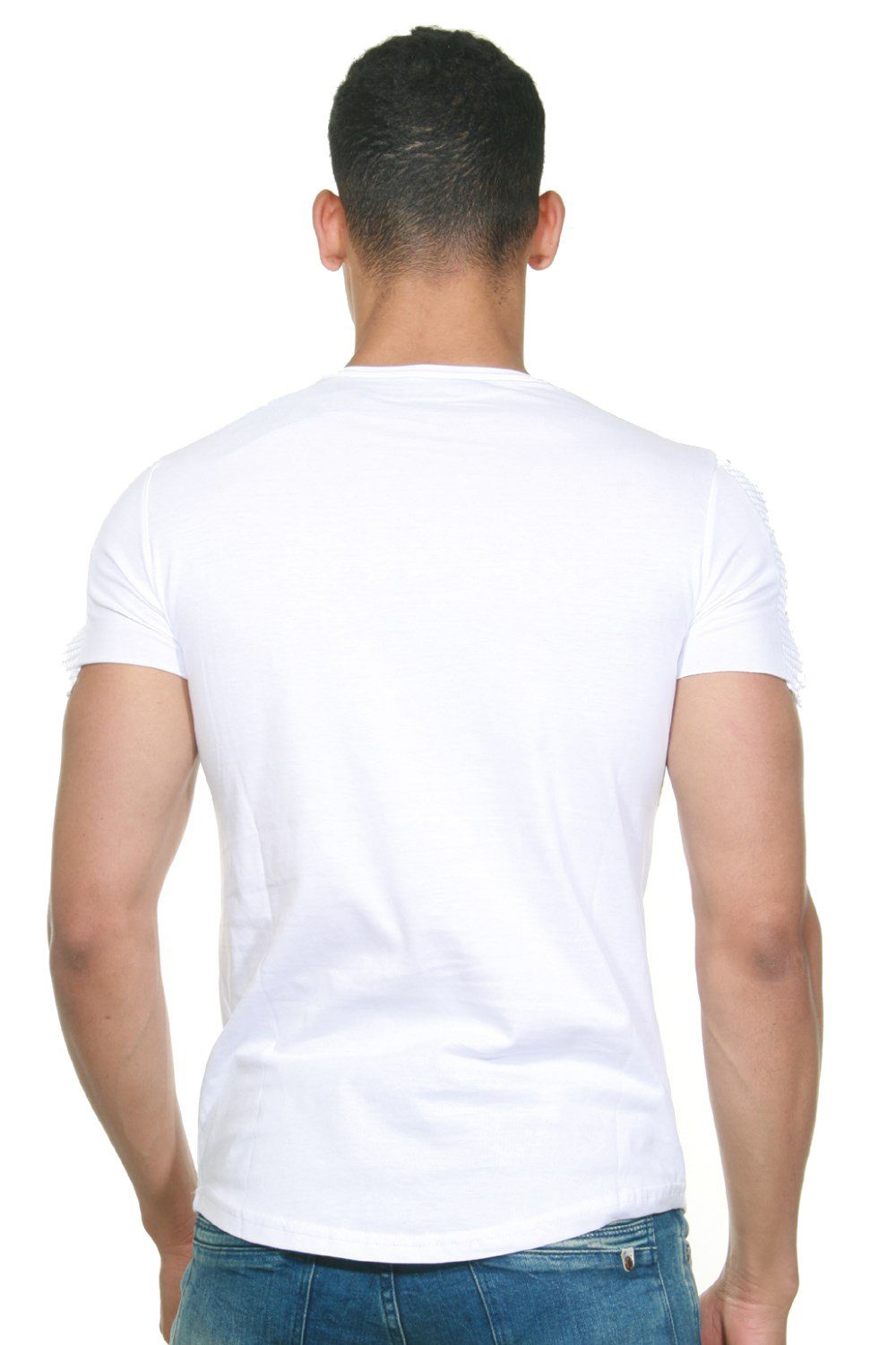 CE&CE Rundhalsshirt weiss