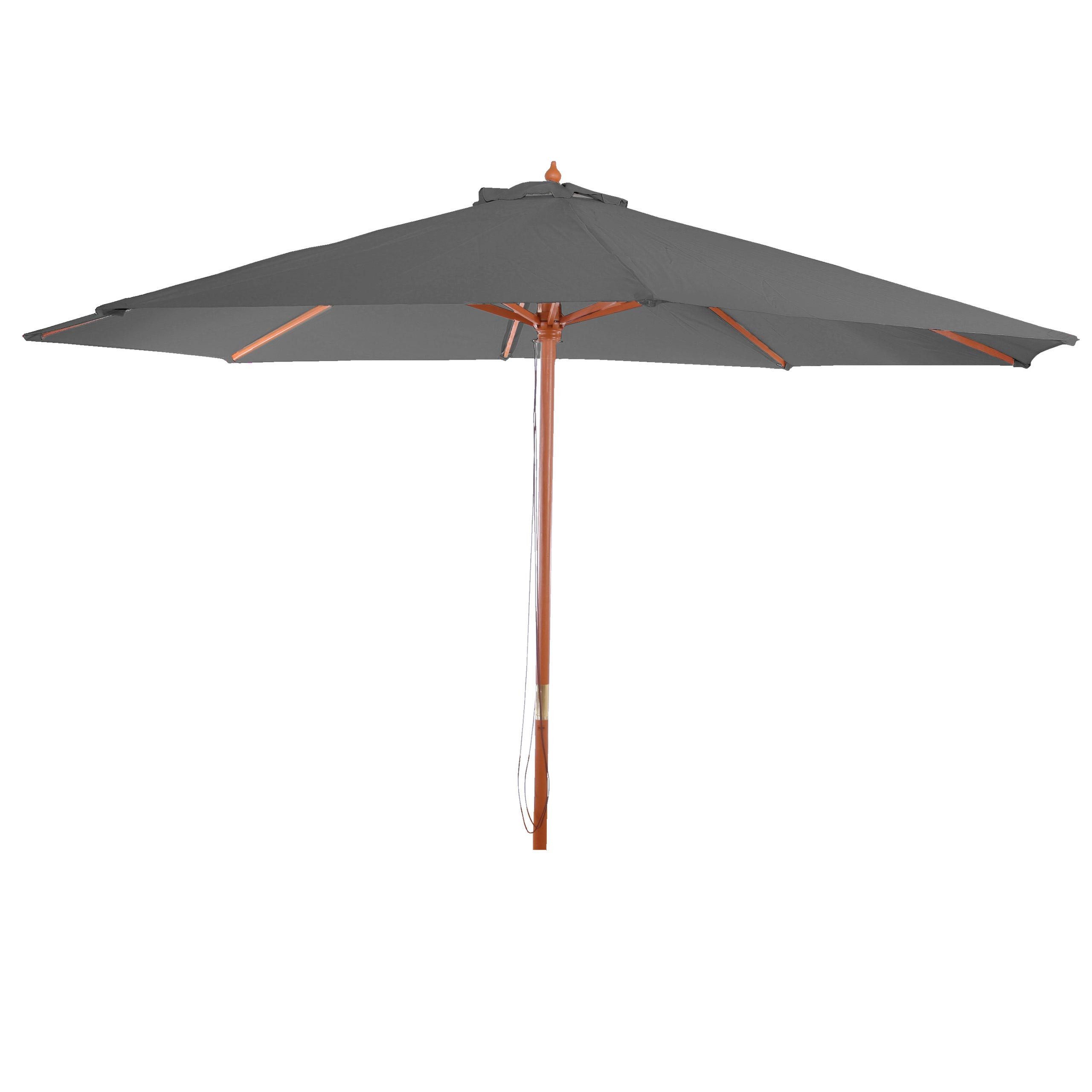 MCW Sonnenschirm Lissabon-G, LxB: 350x350 cm, Wasser- und Schmutzabweisend, Windöffnung, Handseilzug