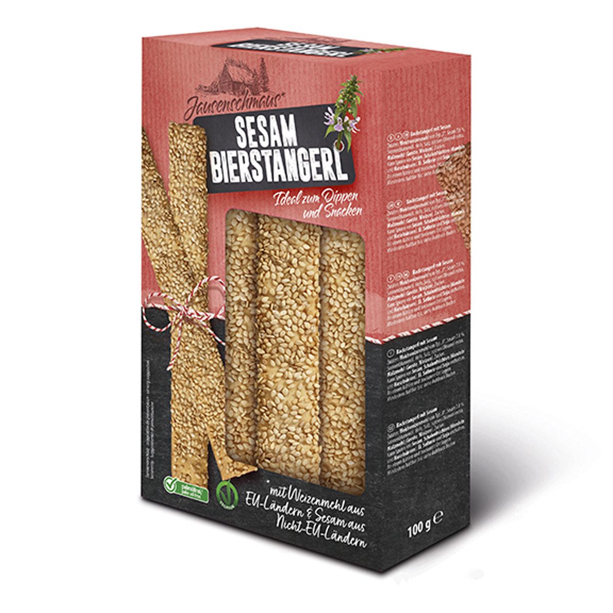 NAWARRA Knabberei, Jausenschmaus Bierstangerl Sesam knusprig und aromatisch 100g