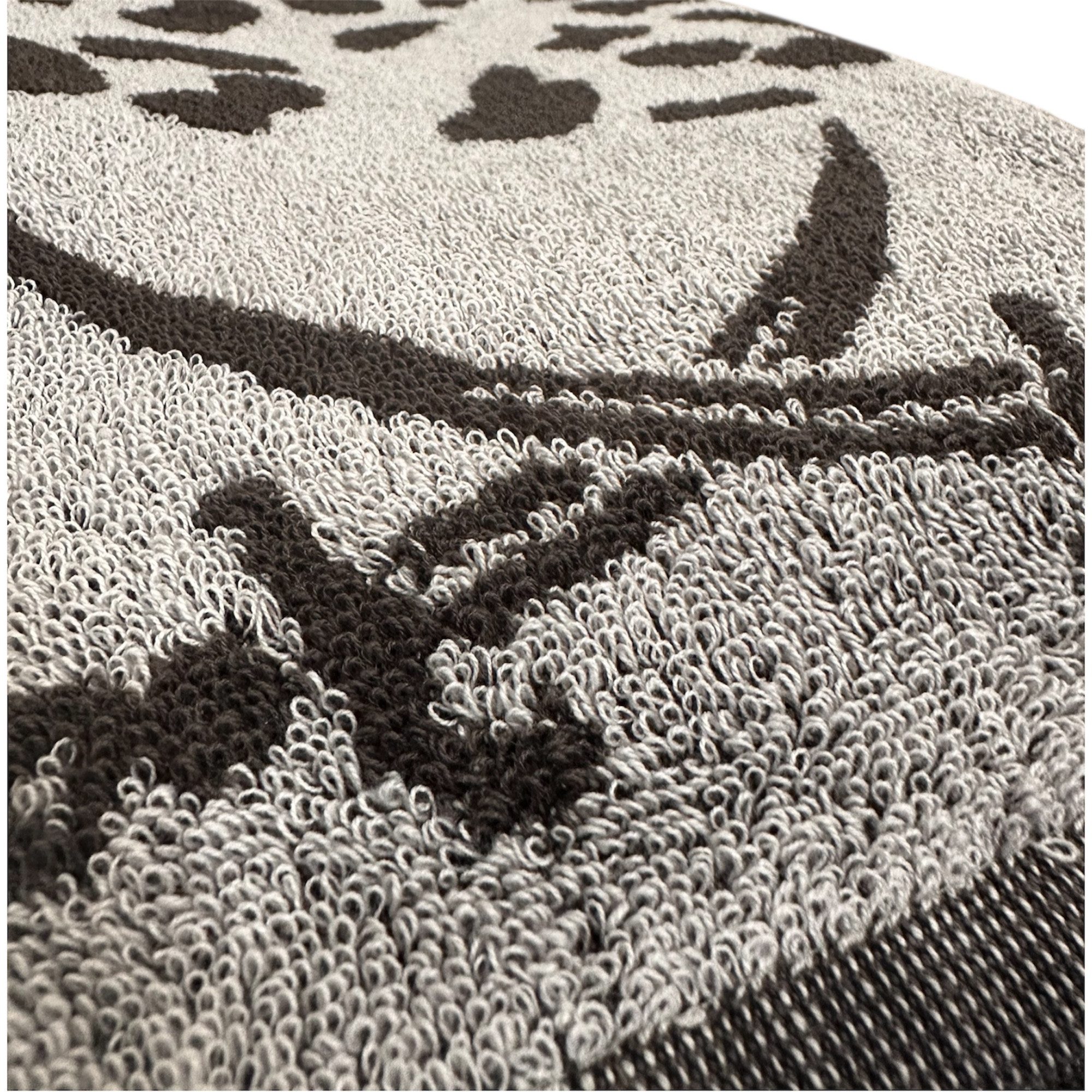 Sansibar Sylt Duschtücher 2 teiliges Duschtuch Set LEO mit modernem Design, 90x160 cm, (Spar-Set, 2-St), 100% Baumwolle, langlebig, saugstark, leicht gezwirnt