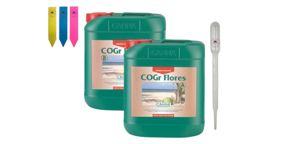 Canna Pflanzendünger Canna COGr Flores A&B, A+B Set für COGr-Substrate in der Blütephase, A+B Nährstofflösung für COGr-Substrate in der Blütephase