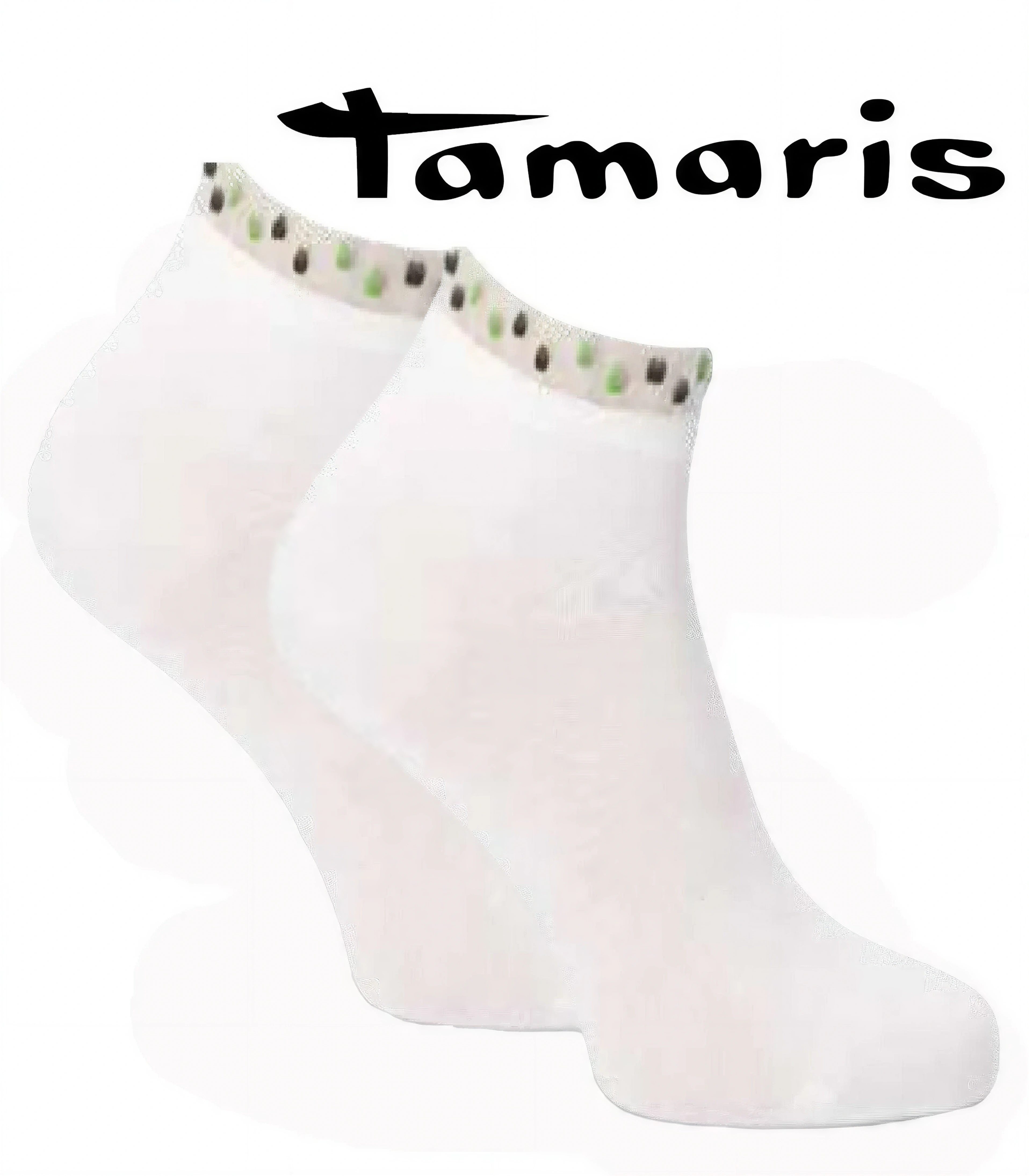 Tamaris Kurzsocken mit Tüllabschluss (Packung, 1-Paar) aus hautfreundlicher Baumwolle