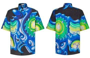 Dior Langarmhemd DIOR HOMME KENNY SCHARF DEADSTOCK Silk Multicolor Oblique Shirt Hemd T