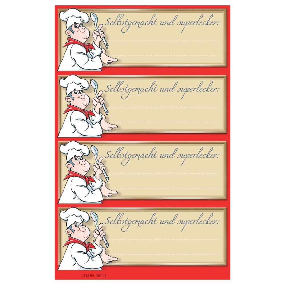 Herlitz Etiketten Herlitz Etiketten "Hausgemacht" / Aufkleber / 3 Bögen