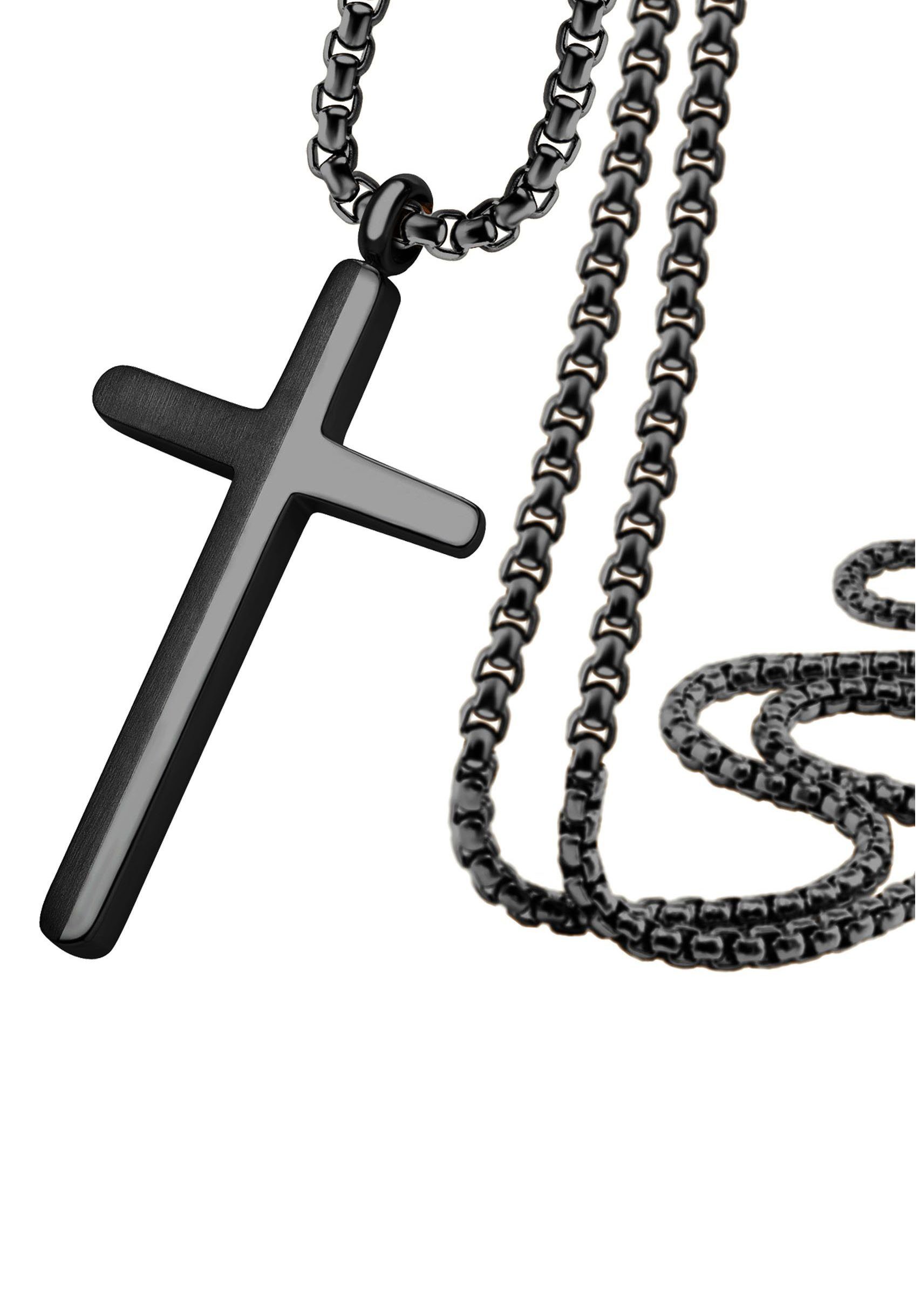 Firetti Kette mit Anhänger Schmuck Geschenk Kreuz