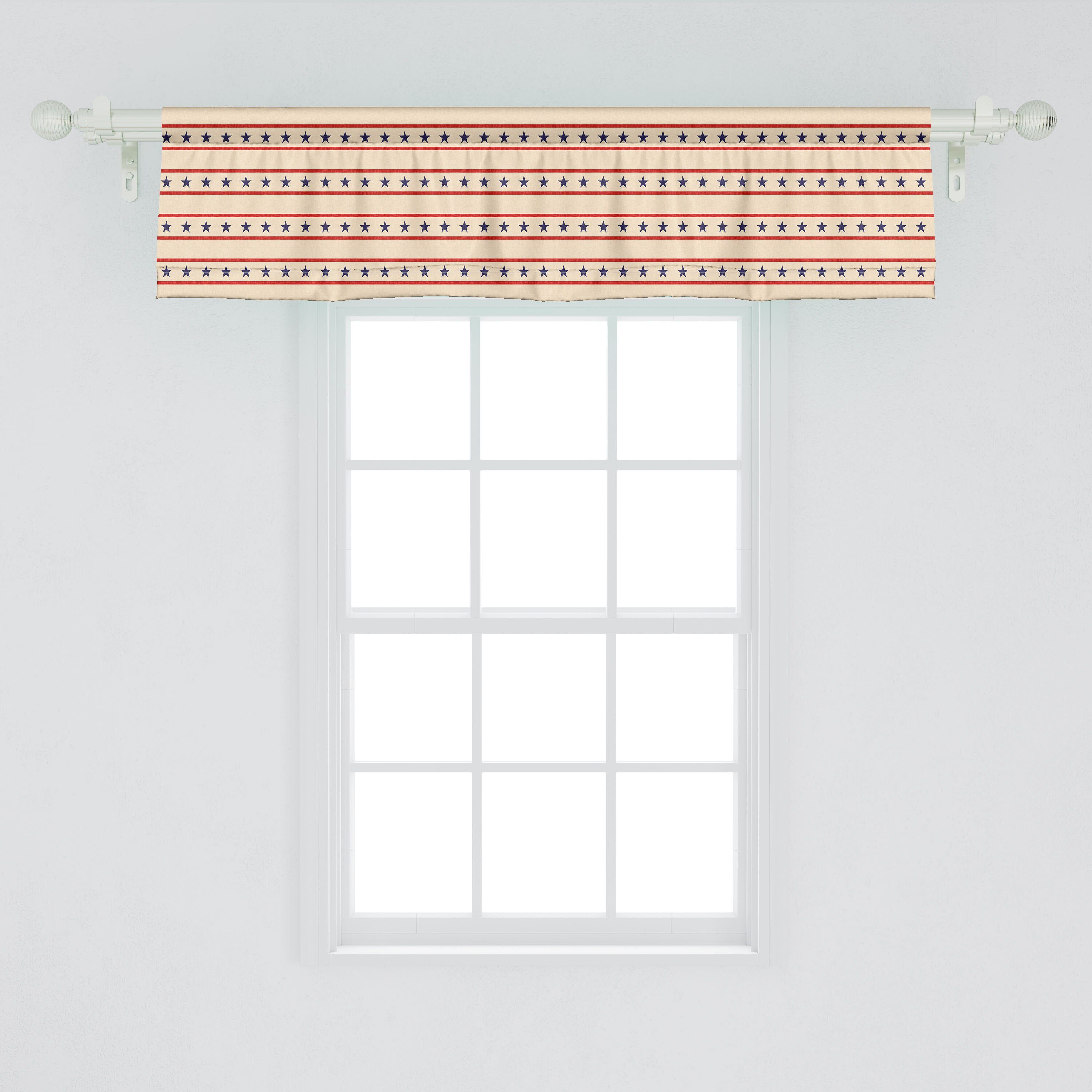 Primitive Vorhang Stangentasche, mit Dekor Volant nostalgische Schlafzimmer Microfaser, USA für Land Scheibengardine Küche Abakuhaus,