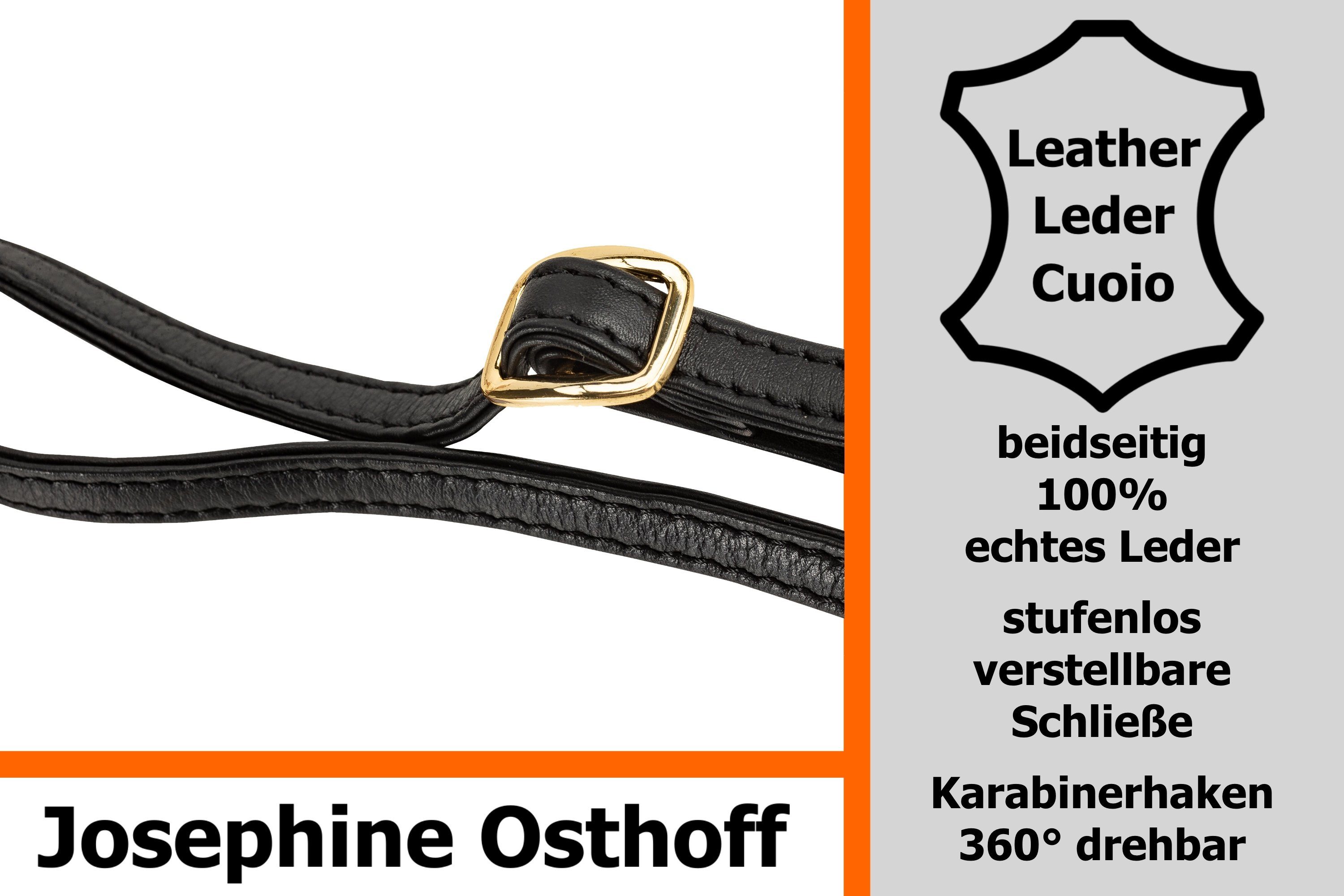 schwarz/gold Osthoff 1 Schulterriemen cm Schulterriemen Josephine