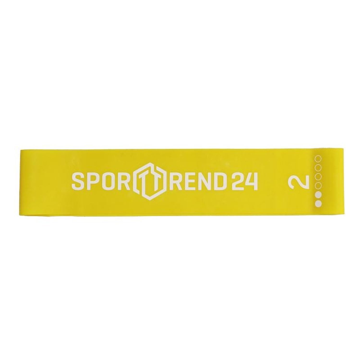 Sporttrend 24 Gymnastikbänder Mini Band gelb 0,5mm / leicht, Trainingsband