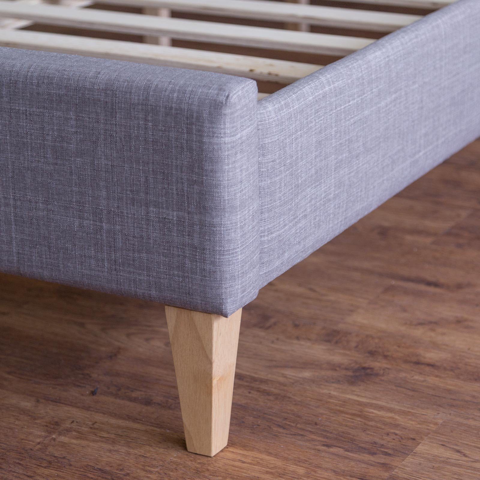 Homestyle4u Polsterbett »Doppelbett 140x200 mit Matratze Lattenrost Bett«