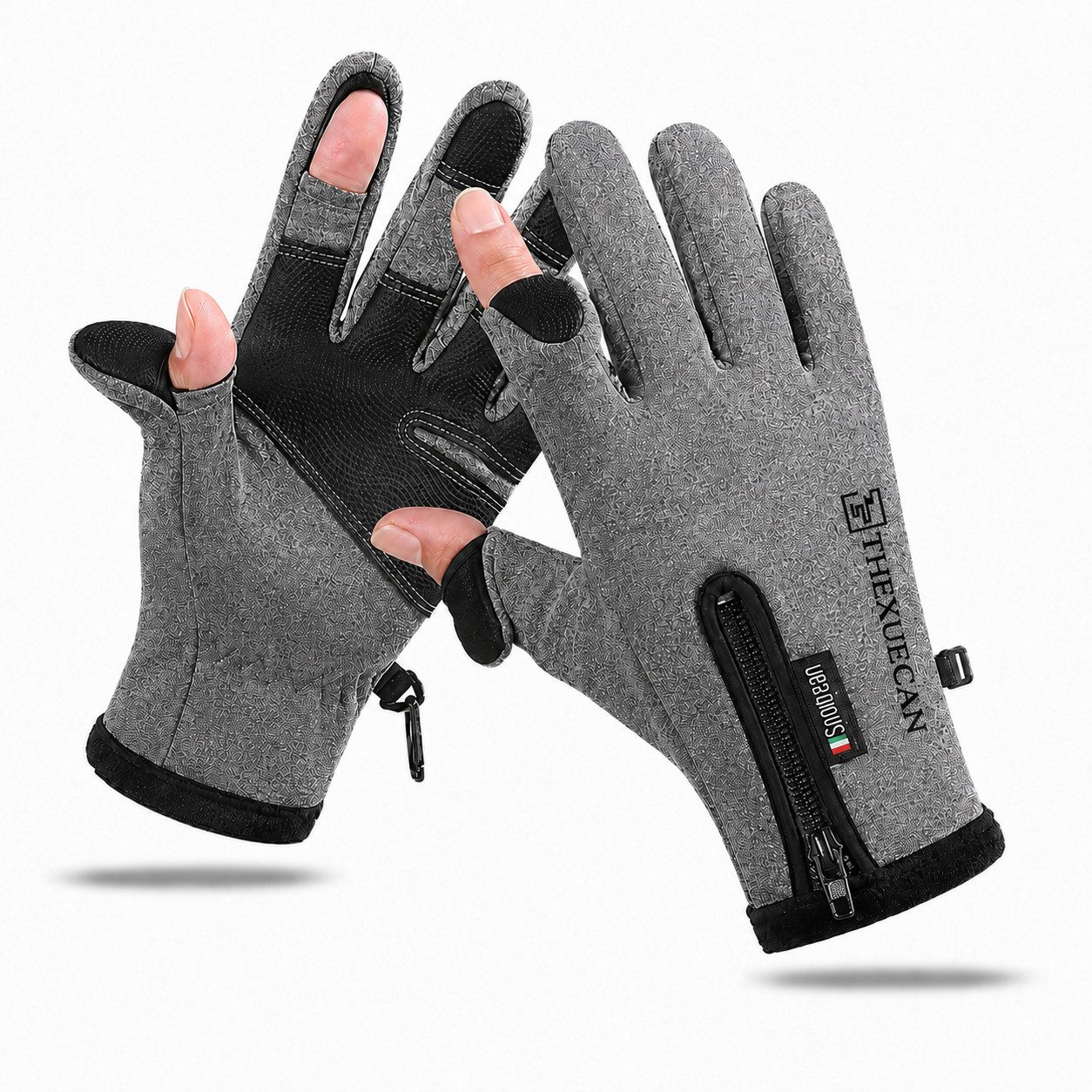 nsihing Fahrradhandschuhe Winterhandschuhe Unisex, Gefütterte Touchscreen Handschuhe Winddicht & Wasserabweisend für Fahrrad, Wandern und Outdoor