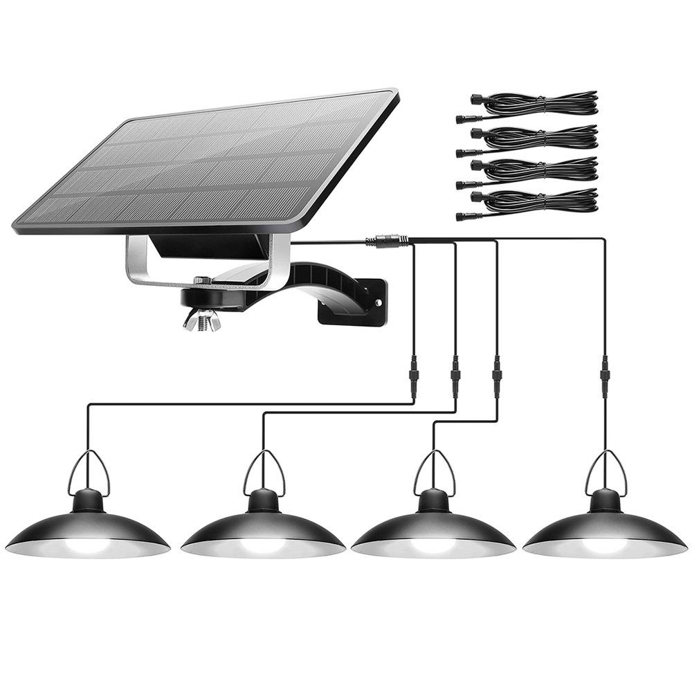Rosnek Außen-Deckenleuchte 1/2/3/4 Kopf, Solar-Pendelleuchten, für günstig online kaufen