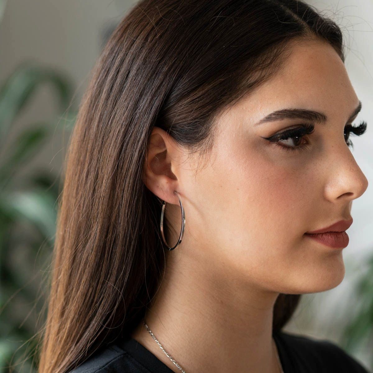 Materia Paar Creolen Damen Silber klassisch Ø43mm SO-430, 925 Sterling Silb günstig online kaufen