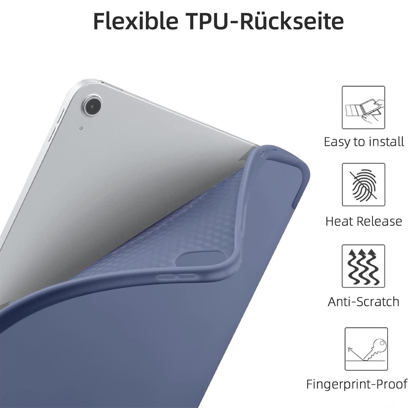 CoolGadget Tablet-Hülle Smart Cover für Apple iPad Pro 11 2022, Schutz Tasche aufstellbar mit Stift Halter für iPad Pro 11 2022