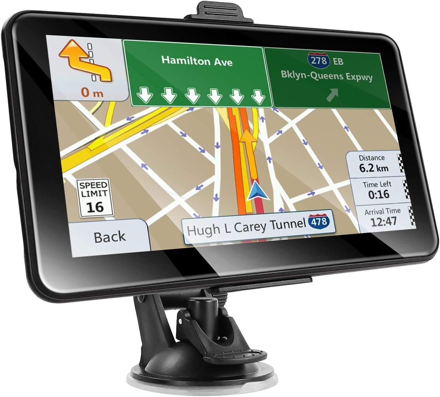 DOPWii PKW Navigation 7'' GPS Navi,Europa 47 Karten Kostenloses Navigationsgerät