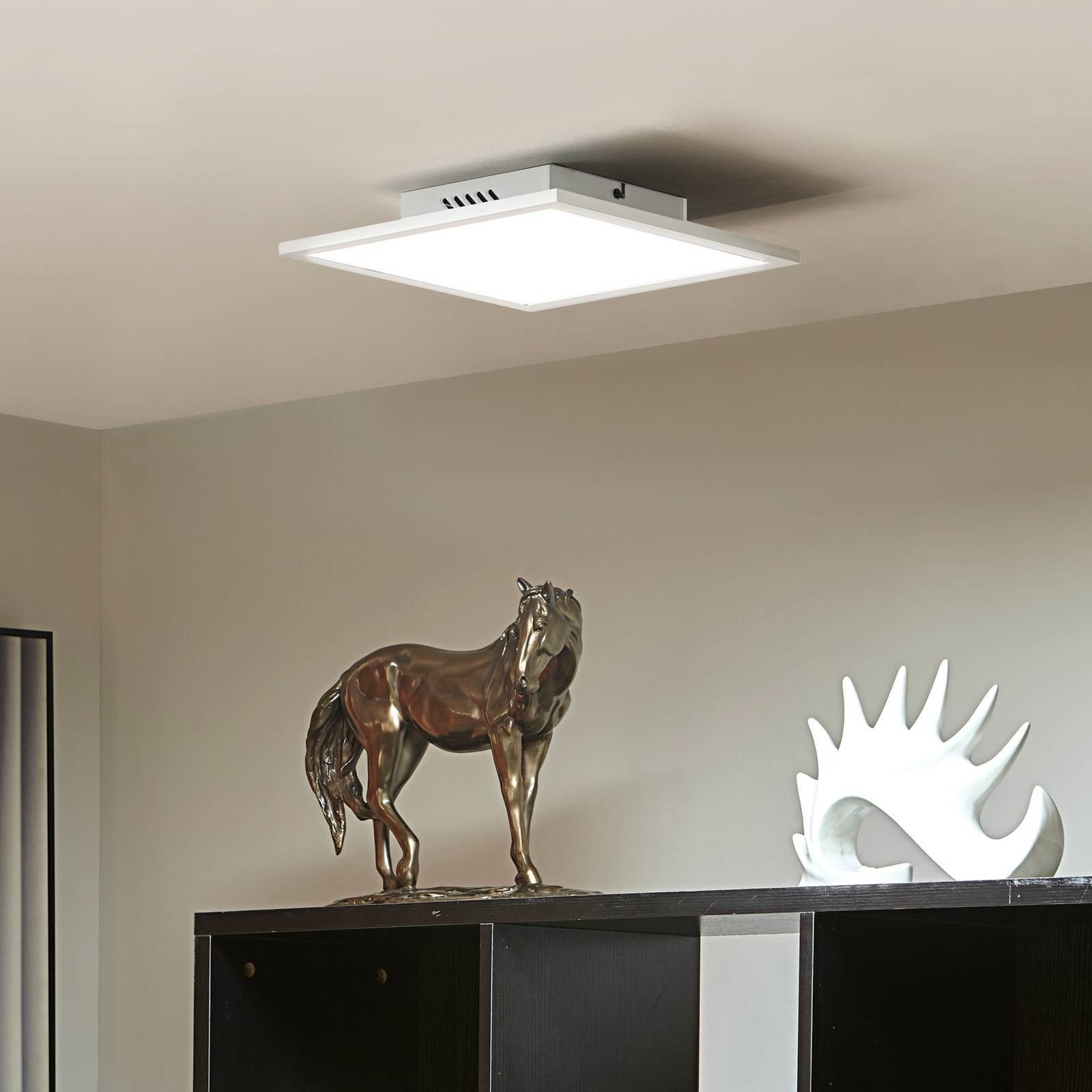 Lindby LED Panel Lamin, LED Weiß Farbwechsel warmweiß / tageslicht IP20 mit Fernbedienung, LED 17,5 gesamt, Farbwechsel warmweiß / tageslicht