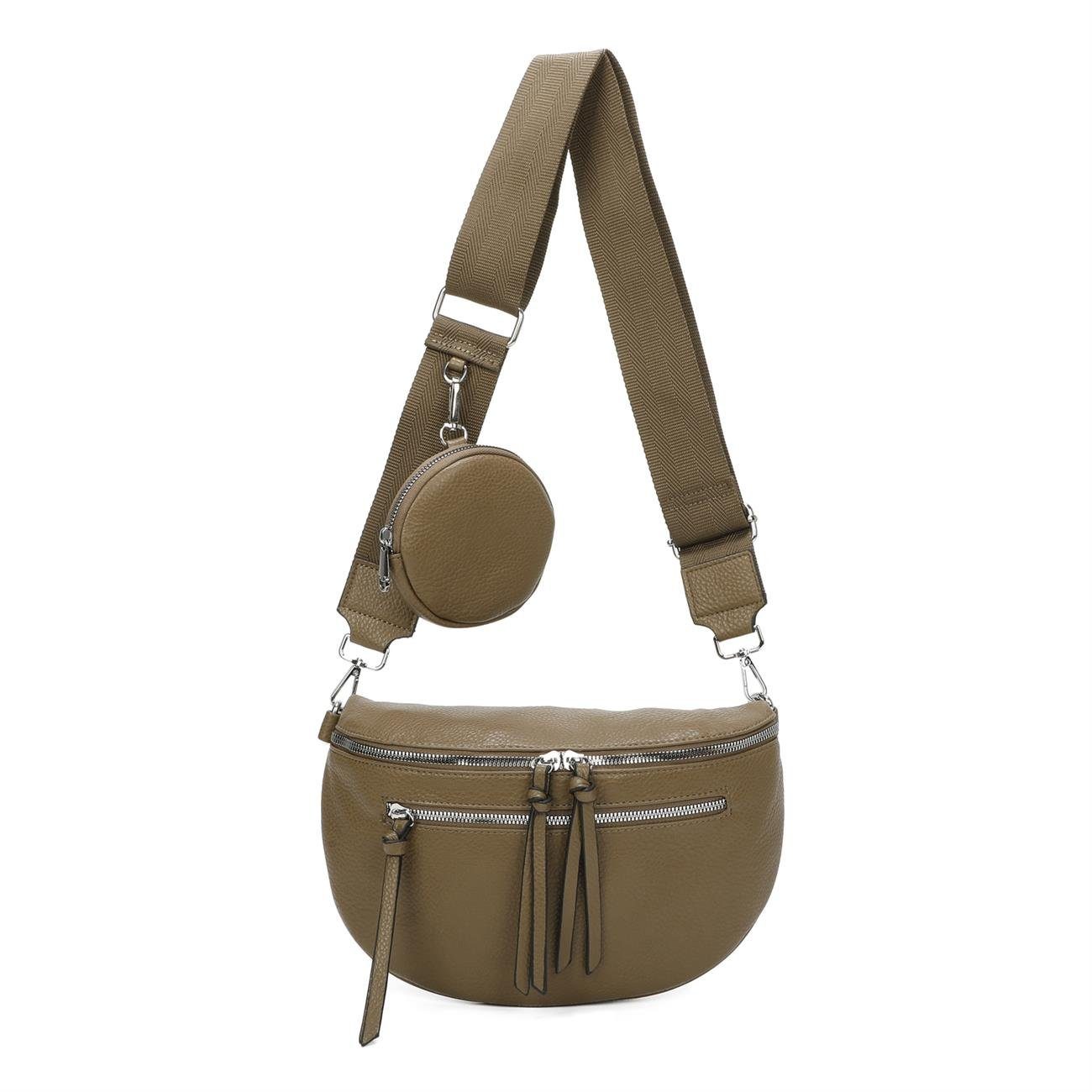 ITALYSHOP24 Gürteltasche Damen XL Gürtel- Bauchtasche Umhängetasche Cross B günstig online kaufen