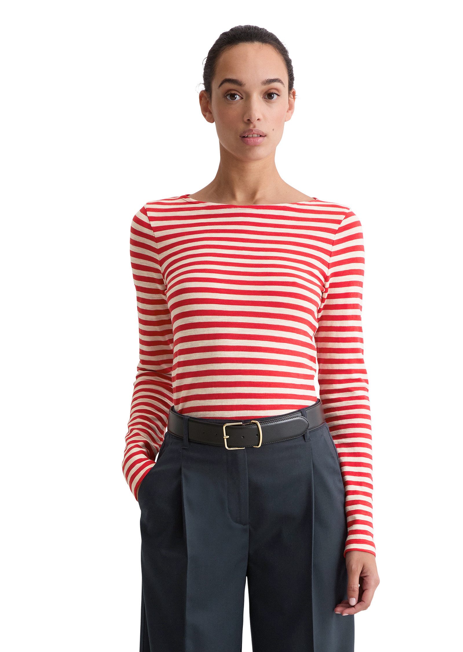 Marc O'Polo Langarmshirt aus Organic Cotton Slub Jersey günstig online kaufen