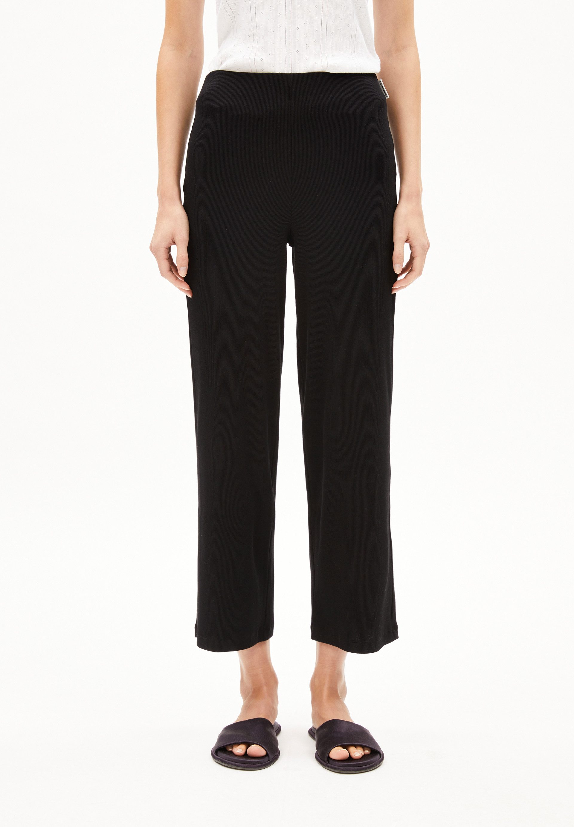 Armedangels Jerseyhose NIANAA Ripp-Jerseyhose aus Bio-Baumwoll günstig online kaufen