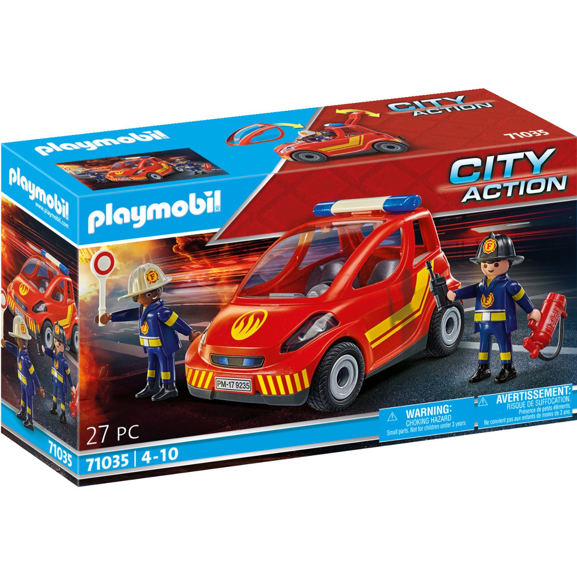 Playmobil® Konstruktionsspielsteine City Action Feuerwehr Kleinwagen