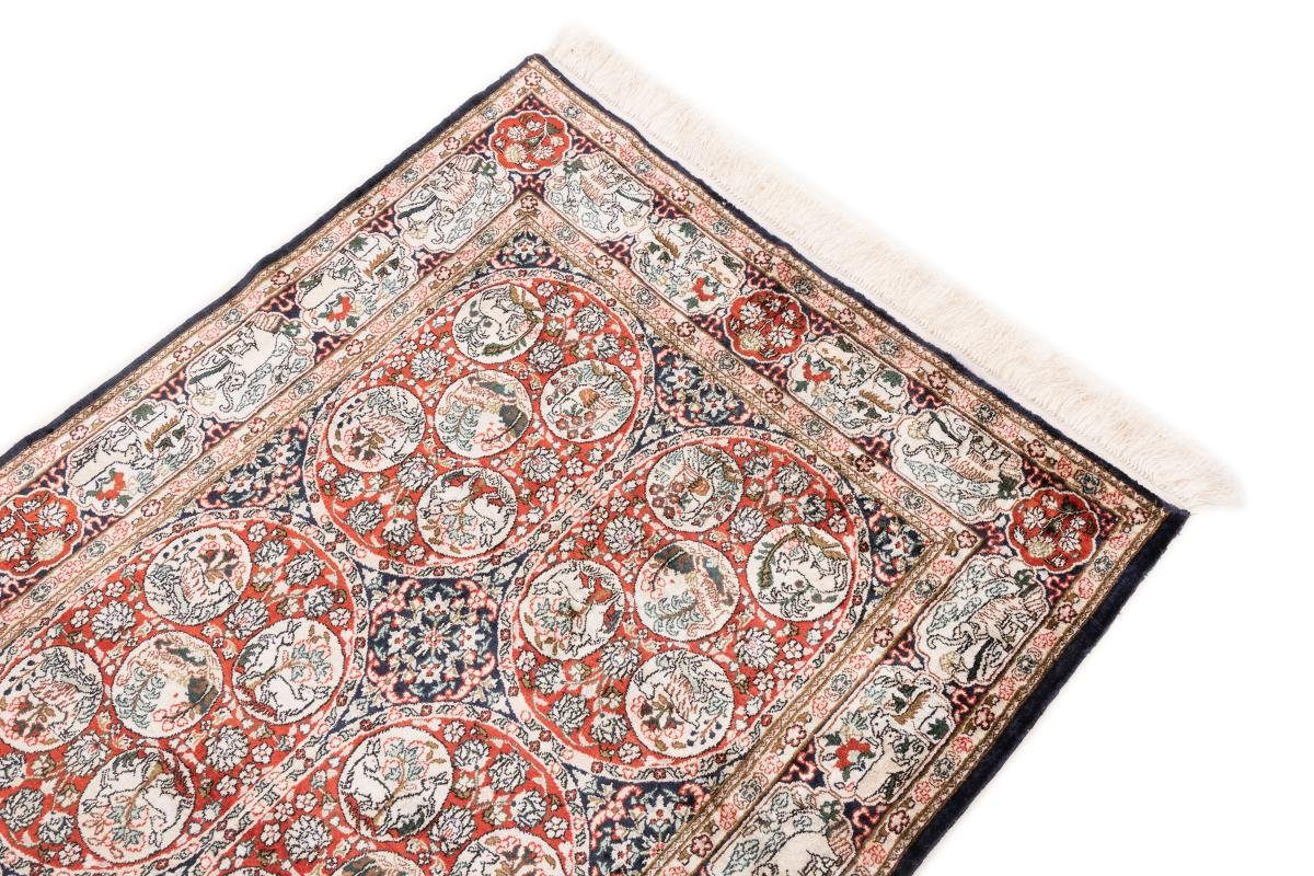 Höhe: rechteckig, mm Nain Isfahan 91x151 5 Trading, Orientteppich, Seidenteppich Handgeknüpfter