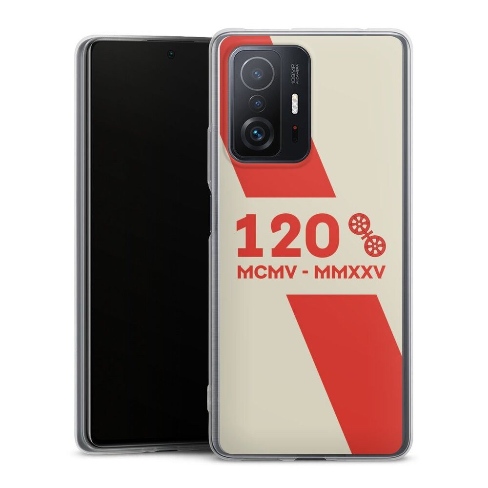 DeinDesign Handyhülle 1. FSV Mainz 05 E.V. 120 Jahre Bundesliga, Xiaomi 11T Pro 5G Slim Case Silikon Hülle Ultra Dünn Schutzhülle