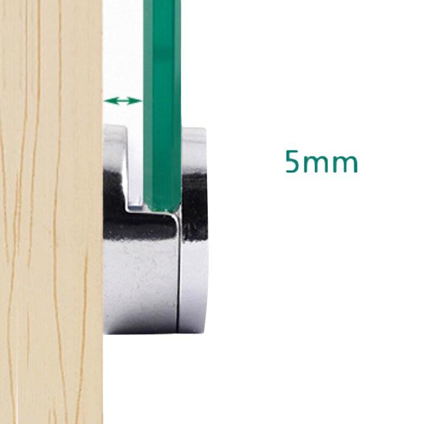 BAYLI Regal Spiegelaufhängung Clips, 4 x Spiegelklammern, Spiegelhalterung - – Bild 3 von 5