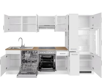 HELD MÖBEL Küchenzeile Gera, mit E-Geräten, Breite 300 cm