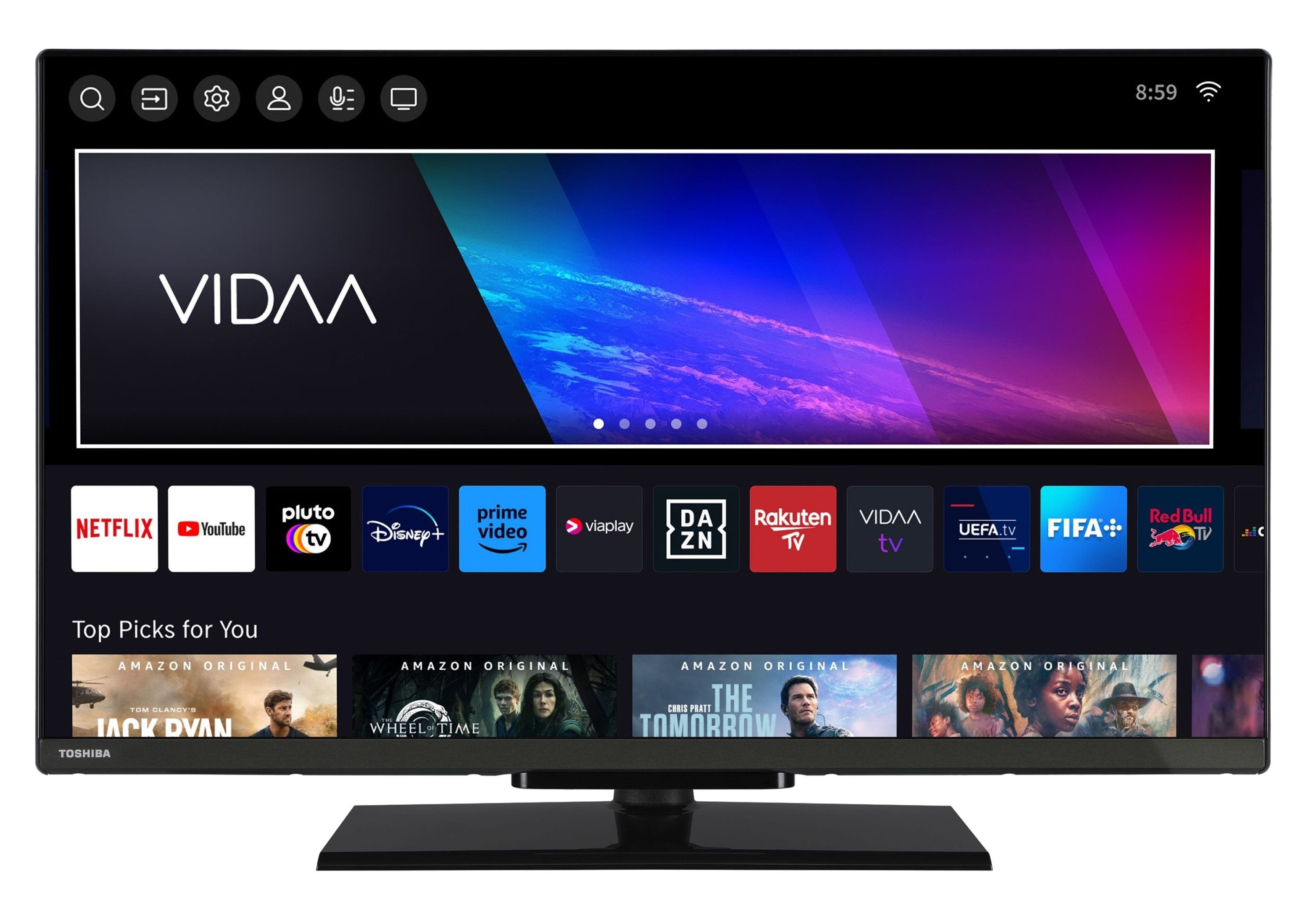 Toshiba 32QV3F63DA QLED-Fernseher (80 cm/32 Zoll, Full HD, VIDAA Smart TV, HDR, Triple-Tuner, VIDAA, Bluetooth, Alexa-fähig)  ! RABATT: 20.01%