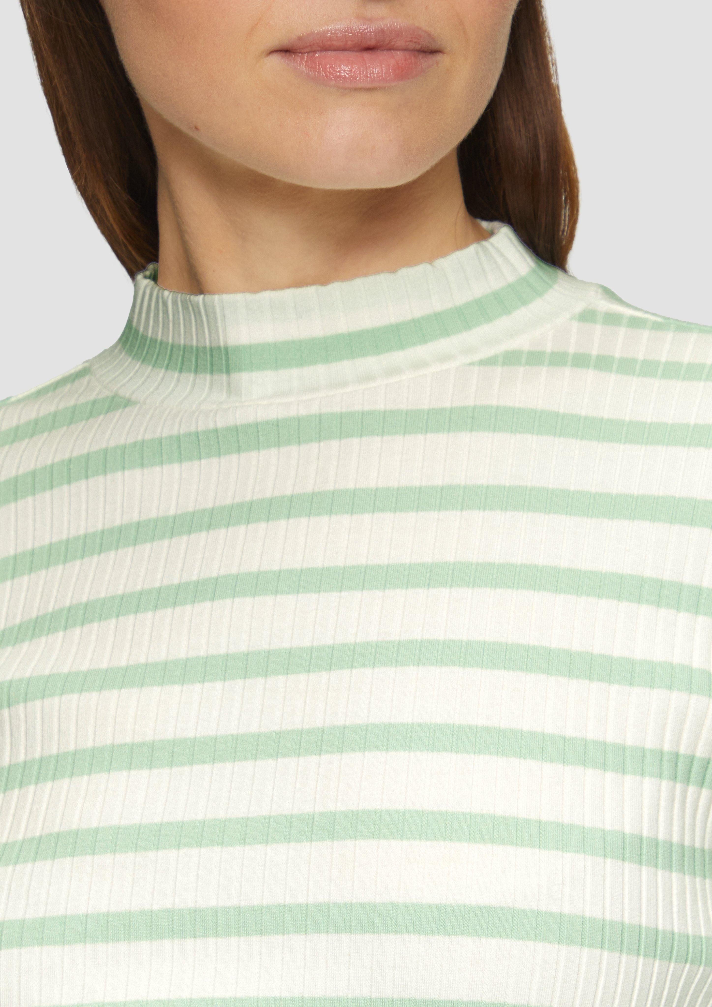 s.Oliver Langarmshirt Langarmshirt mit Rippstruktur und günstig online kaufen