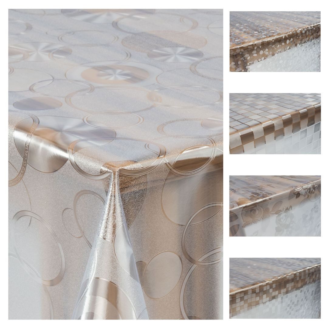 laro Tischdecke Laro Premium Line 0,3mm weich transparente Muster Tischdeck günstig online kaufen