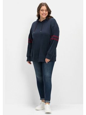 Sheego Sweatshirt Große Größen mit Zierstreifen am Ärmel