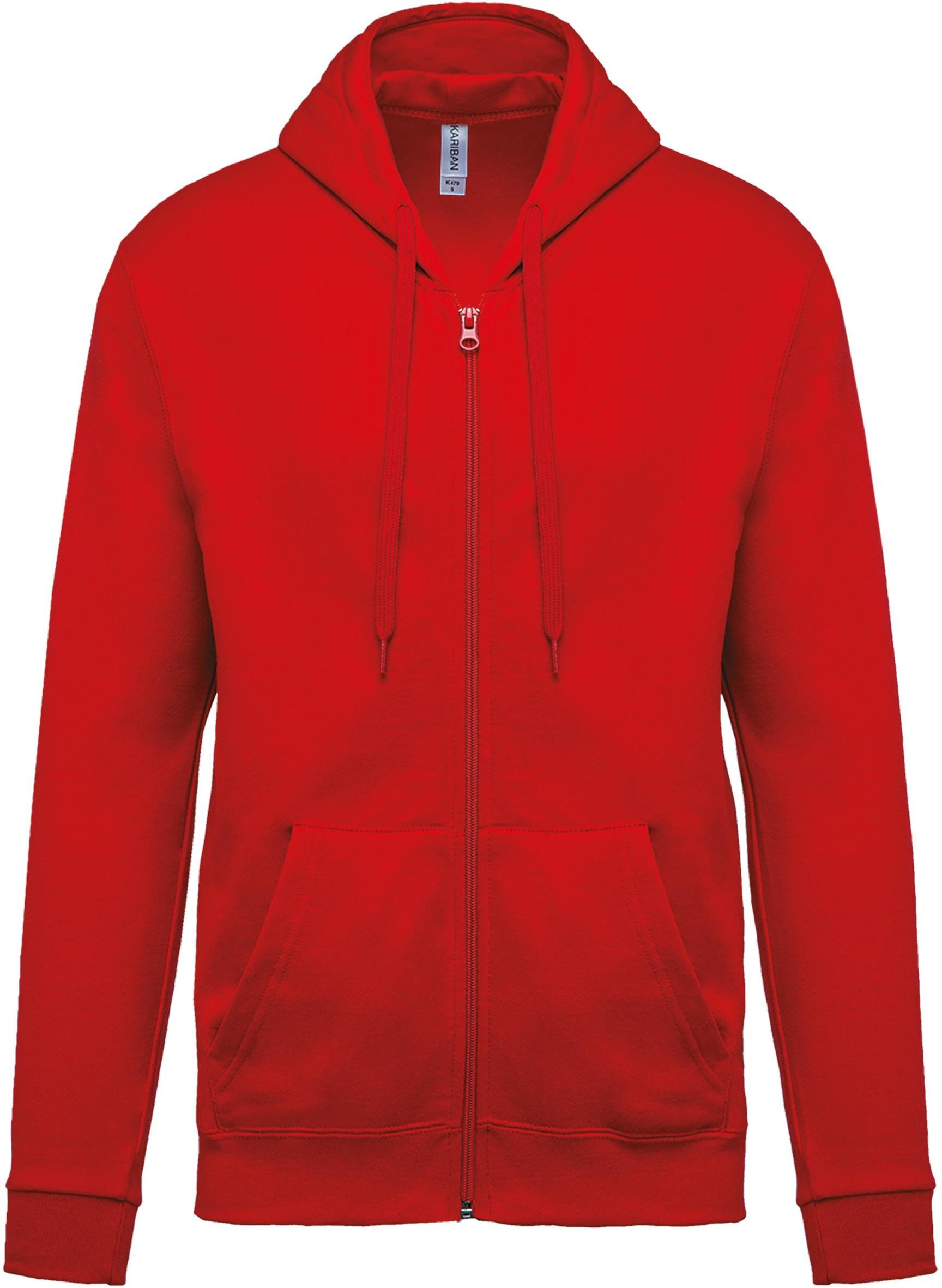 Kariban Kapuzensweatjacke Unisex Kapuzen-sweatshirt mit Reißverschluss