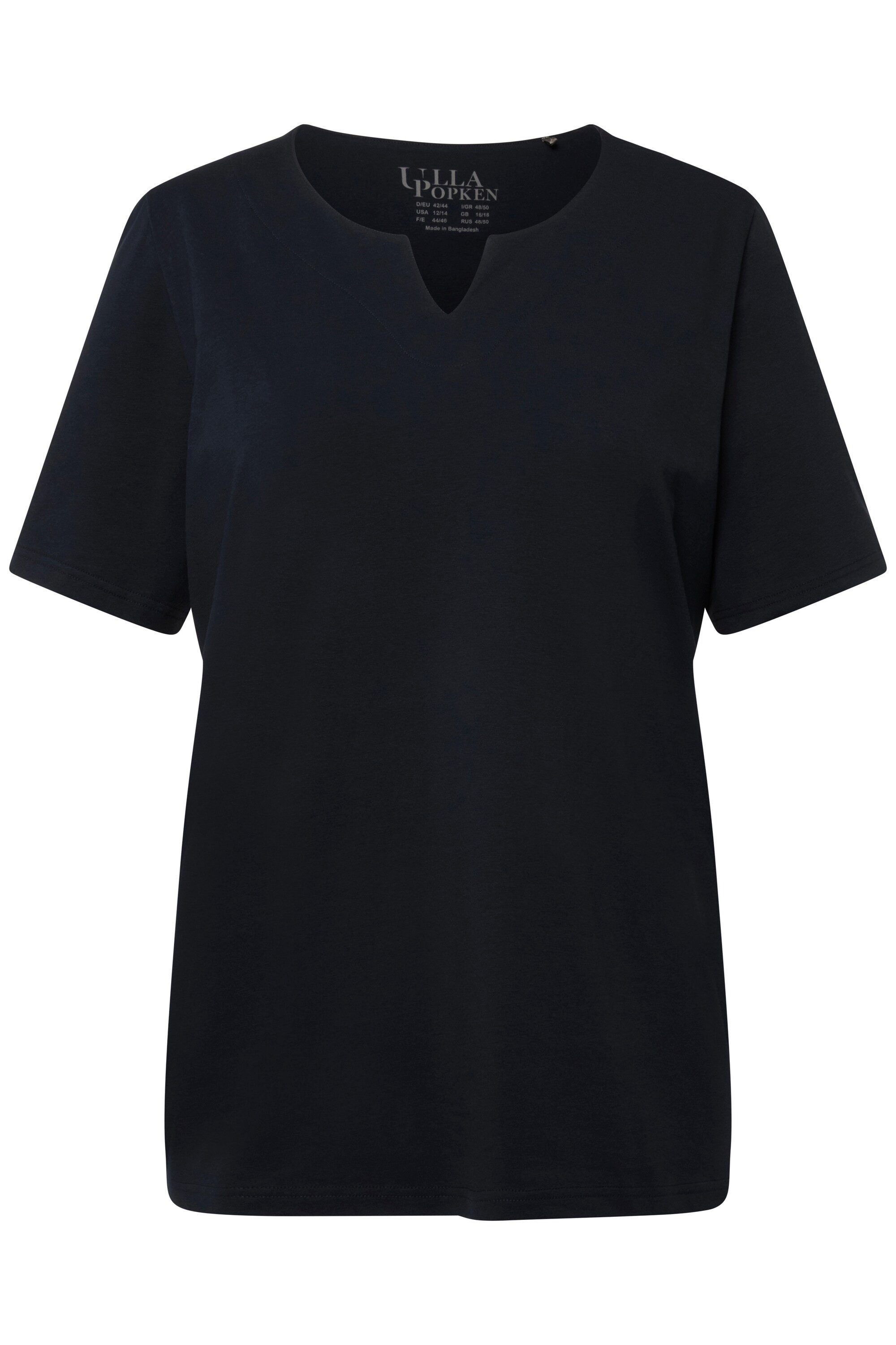 Ulla Popken T-Shirt T-Shirt A-Linie Tunika-Ausschnitt günstig online kaufen