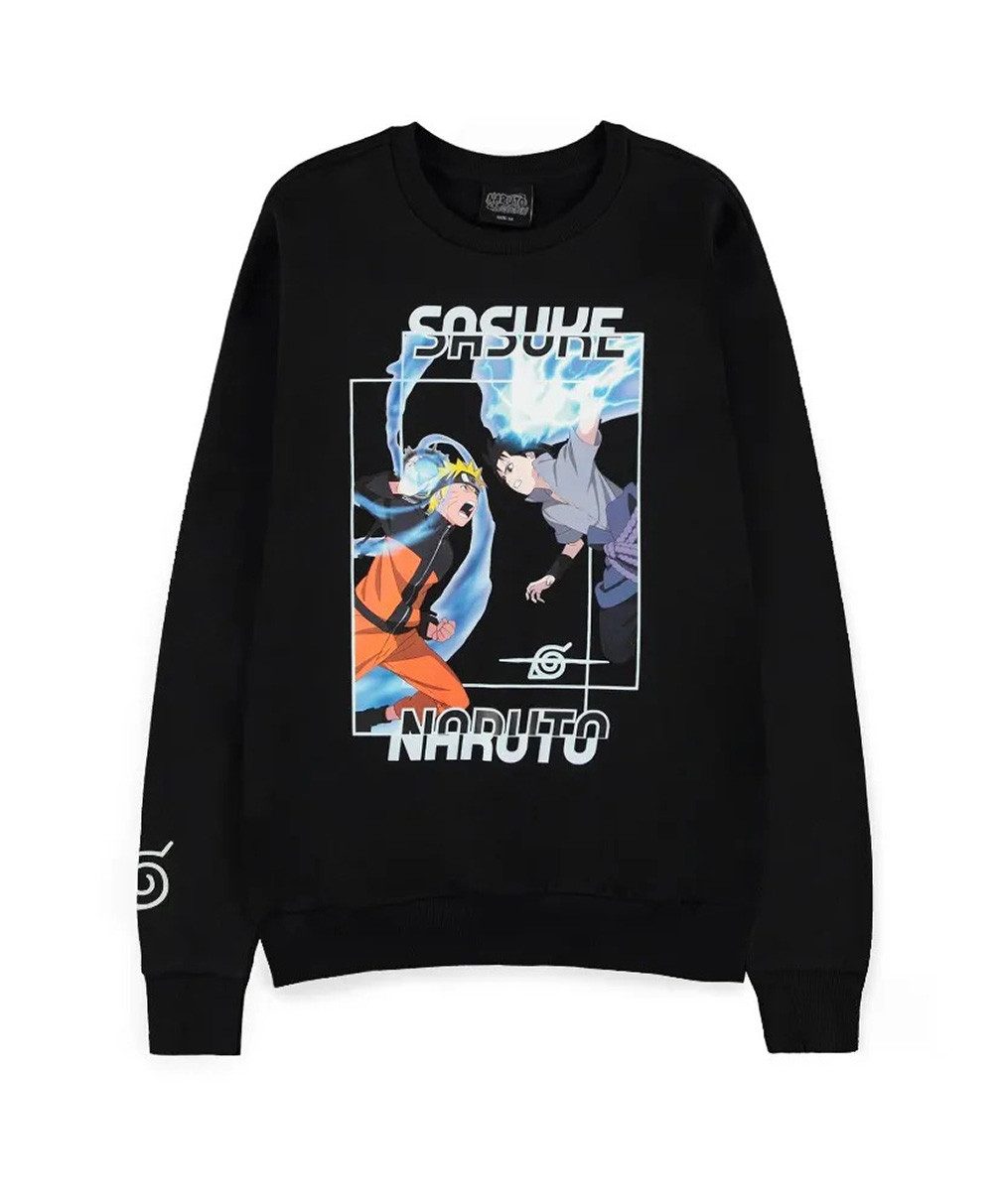 Naruto Rundhalspullover Konoha Rivals Naruto Uzumaki Sasuke Uchiha