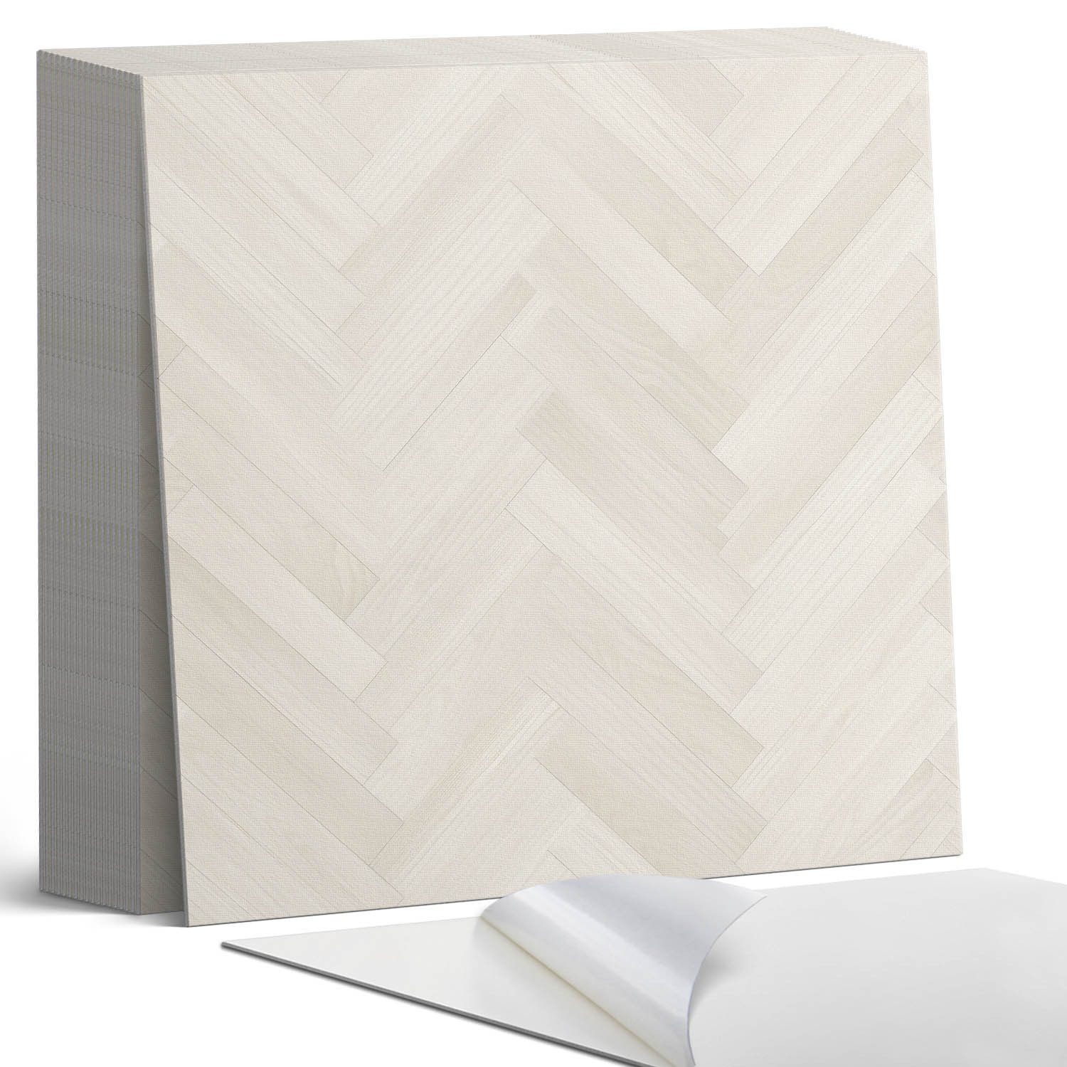 Coloray Vinylfliesen Selbstklebende Bodenfliesen aus Vinyl, Selbstklebende PVC-Fliesen