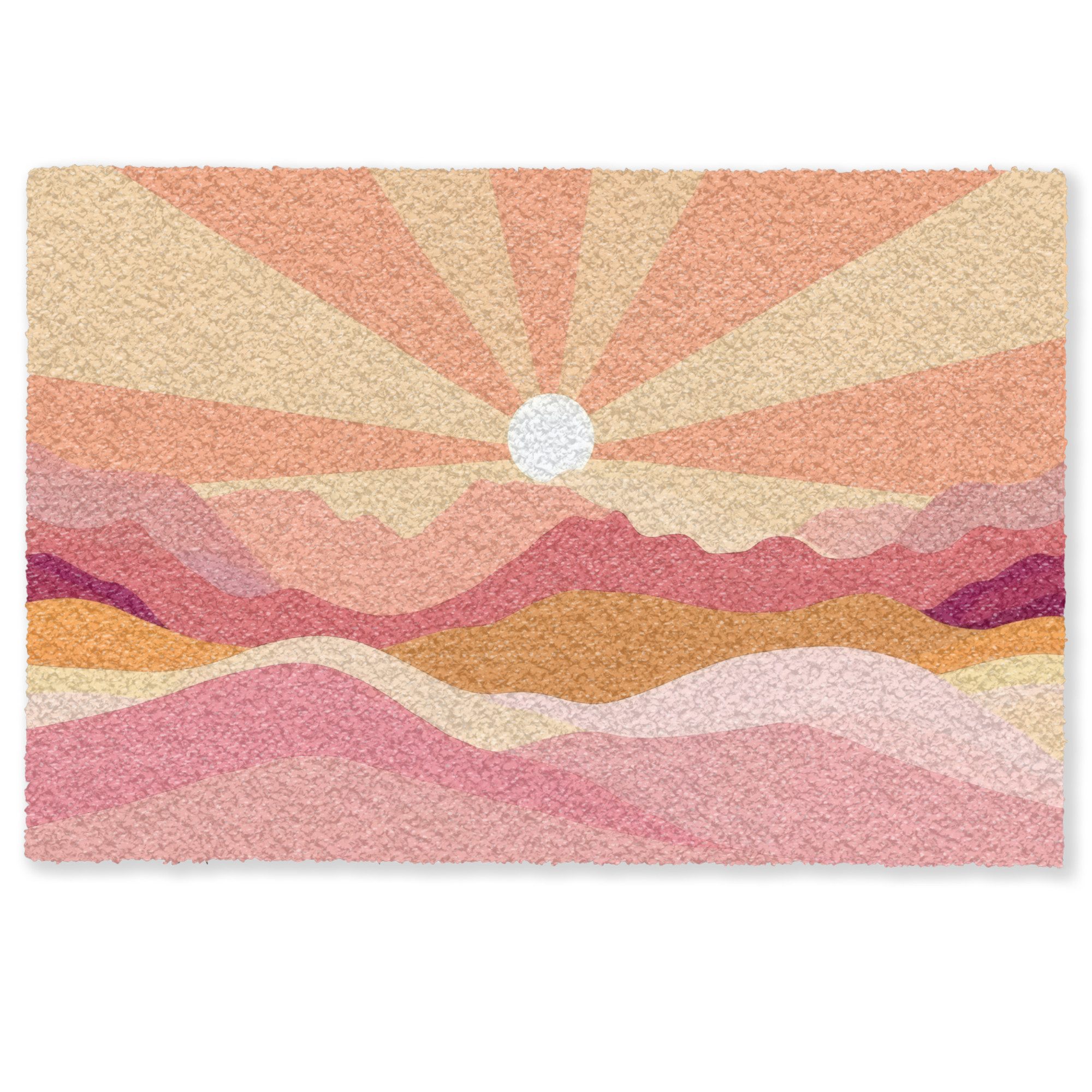 MuchoWow Fußmatte Berge - Abstrakt - günstig online kaufen