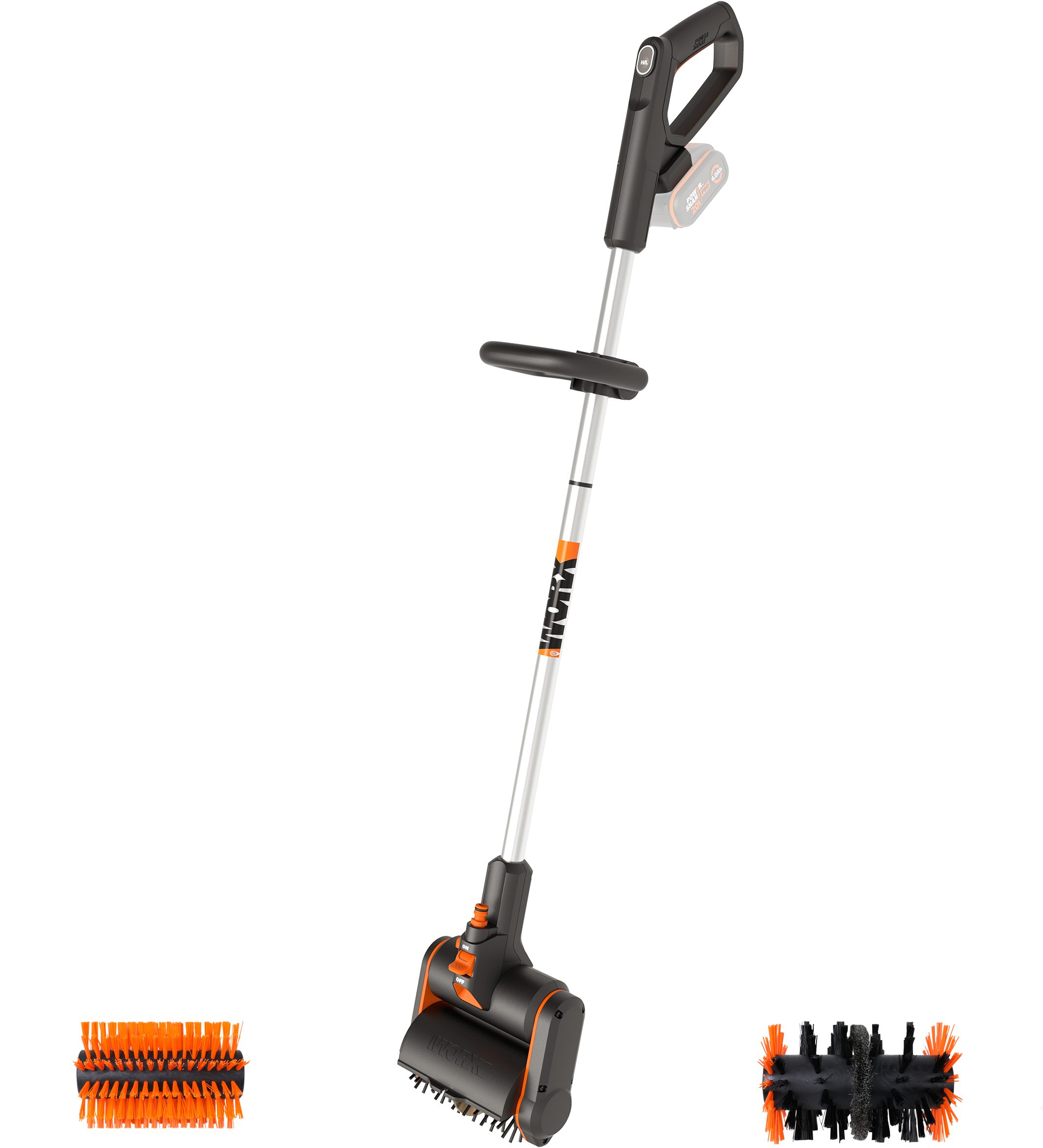 Worx Akku-Fugenbürste Multi-Bürste WG441E.93, 16,5 cm Arbeitsbreite, für Stein, Holz und zur Unkrautentfernung, ohne Akku und Ladegerät – Bild 5 von 5