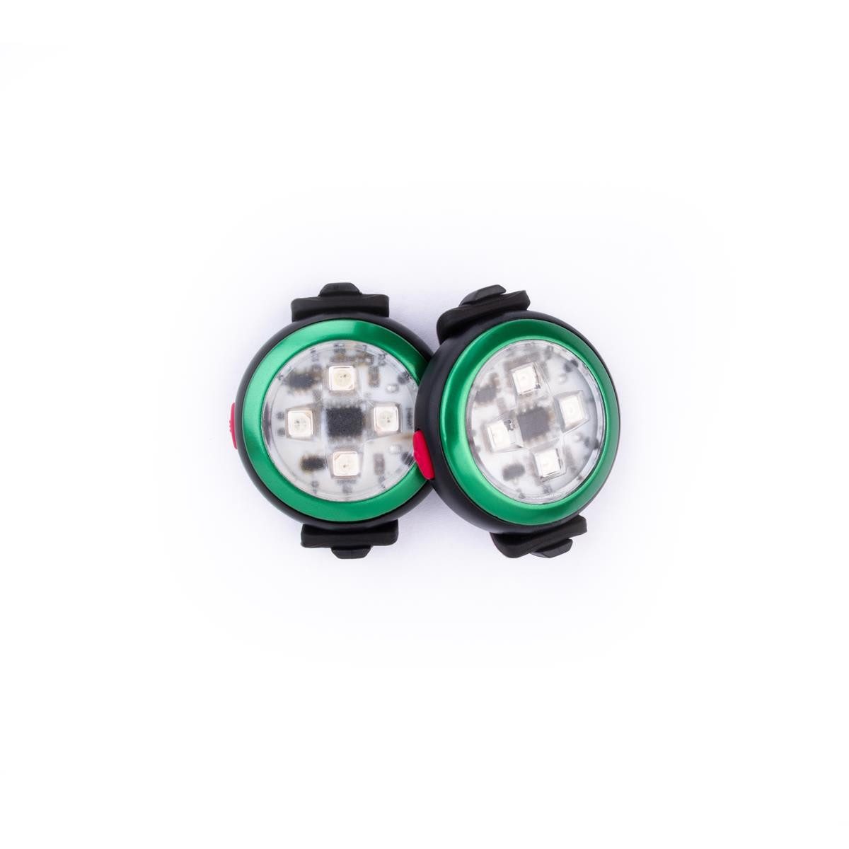 Curli Hunde-Geschirr Curli Rechargable luumi LED Green