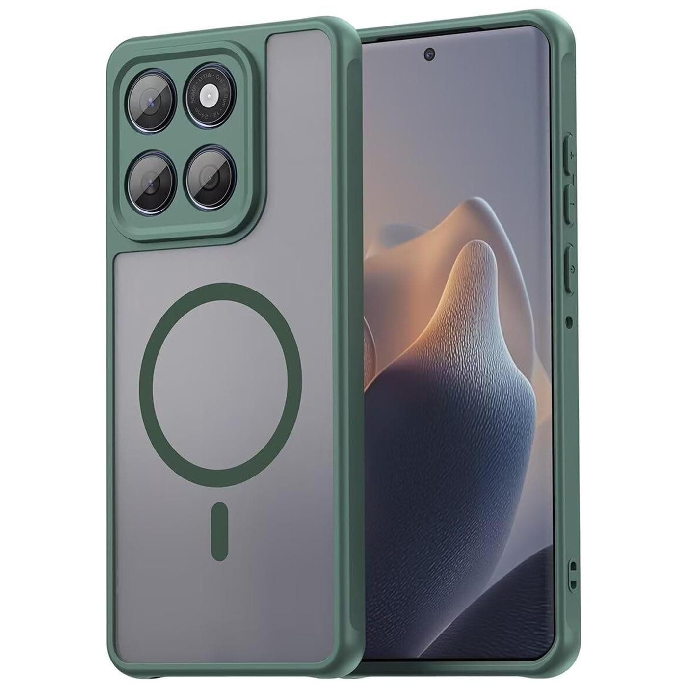 CoolGadget Handyhülle Magnet-Hülle für Motorola Edge 60 5G Schutzhülle magnetisch 6,67 Zoll, Hülle Matt Stoßfest kompatibel mit QI-Laden Zubehör Kameraschutz Case