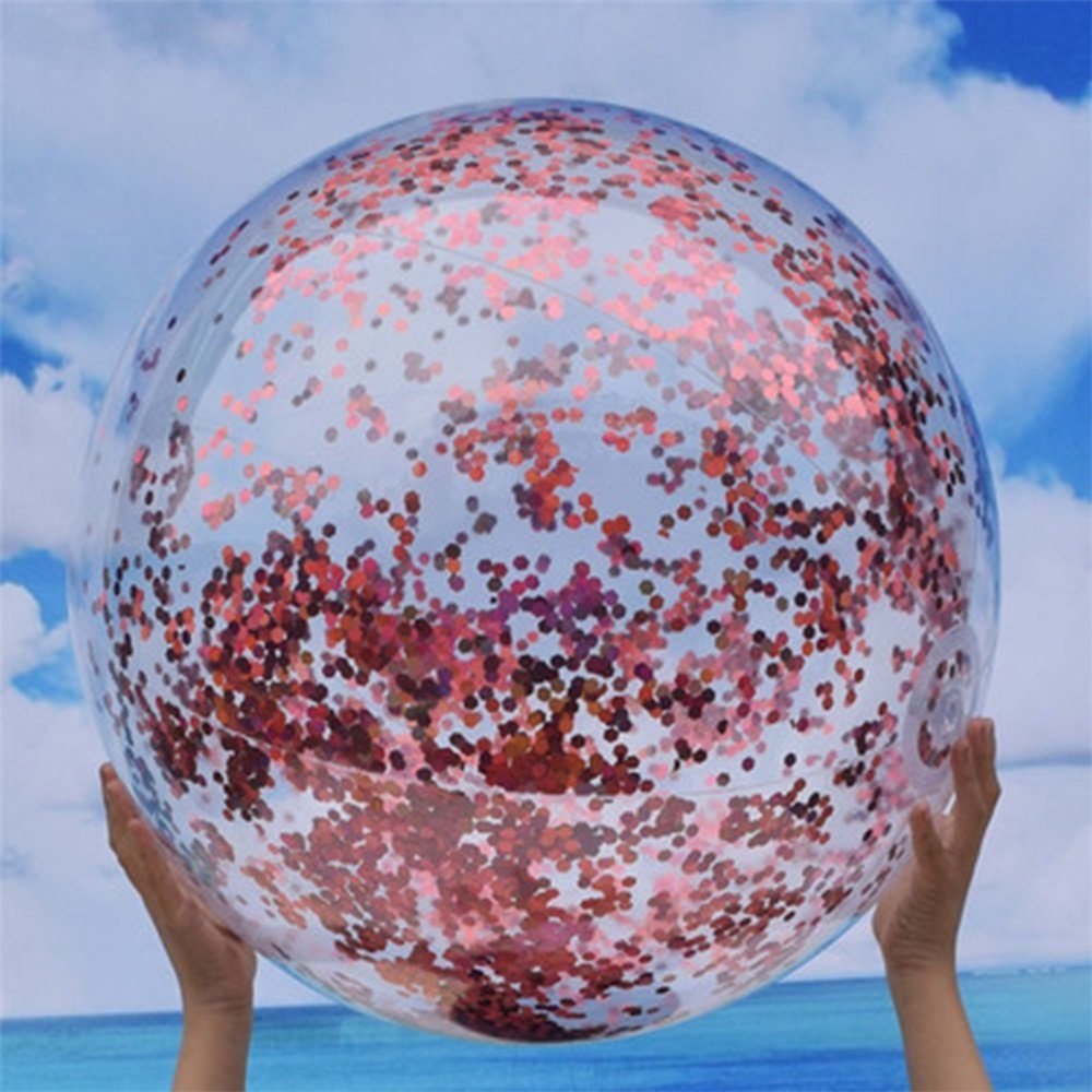 Rutaqian Sommer Wasserball Ball Strandspielzeug Aufblasbarer Wasserspielzeug Wasserball Silber