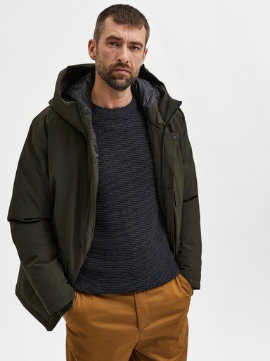 SELECTED HOMME Rundhalspullover SLHVINCE LS KNIT günstig online kaufen