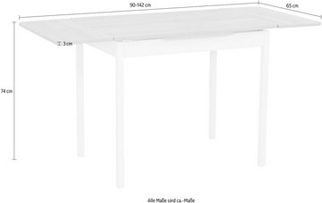 HELA Esstisch Kiel I T P, ausziehbar 90-142 cm